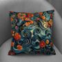 Floral Whirls Hand Made Poly Linen Cushions, thumbnail 9 of 10