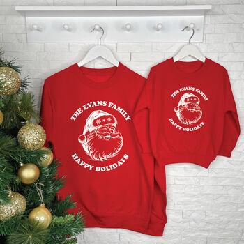 Happy Holidays Personalised Family Christmas Jumpers, 2 of 2