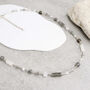 Luna Sterling Silver Beaded Gemstone Necklace, thumbnail 3 of 4