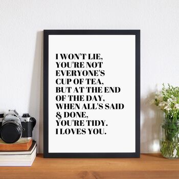 Nessa Gavin And Stacey Quote Print, 2 of 3