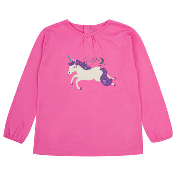 Kids Pink Unicorn Top | Organic Cotton, 2 of 12