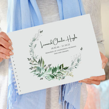 Personalised In Loving Memory Guest Book, 2 of 10