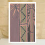 Japanese Bamboo Pattern Art Print, thumbnail 2 of 3