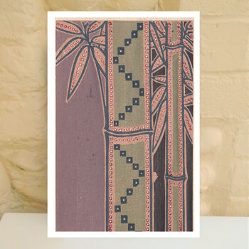 Japanese Bamboo Pattern Art Print, 2 of 3