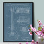 Anatomy Of The Guitar Patent Print, thumbnail 5 of 8