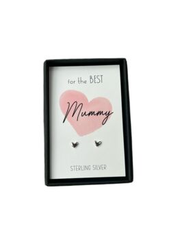 Sterling Silver Mummy Earrings And Gift Box, 6 of 7