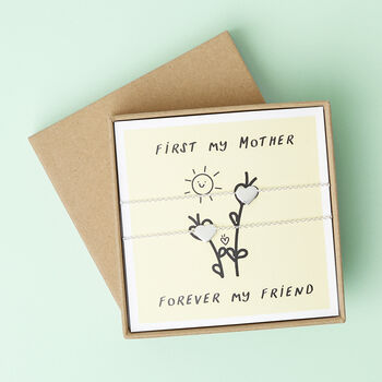 First My Mother, Forever My Friend Mother's Day Bracelet Set, 3 of 8