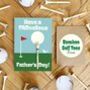 'Par'vellous Father's Day Golf Card + Four Bamboo Tees, thumbnail 1 of 2