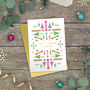 Pack Of Geo Merry Gold Foil Christmas Cards, thumbnail 10 of 10