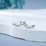 Sterling Silver Extra Tiny Slug Stud Earrings, thumbnail 1 of 12