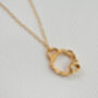 Moonstone Gold Vermeil Plated Necklace June Birthstone, thumbnail 1 of 8