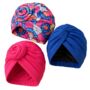 Three Pack Soft Jersey Turbans With Satin Lining – Stylish And Protective Headwear Set, thumbnail 2 of 3