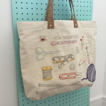 Stitch Your Craft Tools Tote Bag, 3 of 6