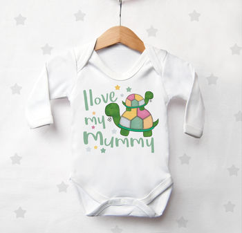 Mummy Tortoise Baby Vest, 5 of 6