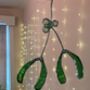 Stained Glass Mistletoe Decoration, thumbnail 2 of 3