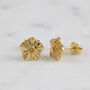Forget Me Not Gold Vermeil Stud Earrings, thumbnail 5 of 10