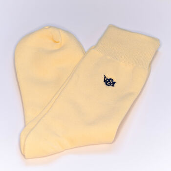 Buttercup Yellow Wedding Tie Sock Set Groomsmen Gift, 9 of 9
