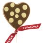 Milk Polka Dot Heart Lolly, thumbnail 2 of 3