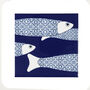 Ocean Shoal Border Tile Navy Blue Large Scale, thumbnail 9 of 11