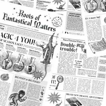 Top Secret Magical Elf And Wizard Newspapers, 3 of 4