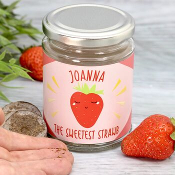 Personalised Sweet Strawberry Jar Grow Kit, 6 of 8