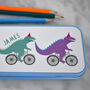 Children's Dinosaur Personalised Pencil Case, thumbnail 3 of 4