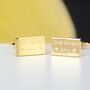 Personalised Cufflinks And Tie Clip Set, thumbnail 6 of 9