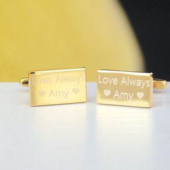 Personalised Cufflinks And Tie Clip Set, 6 of 9