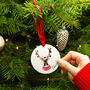 Personalised Christmas Reindeer Tree Decoration, thumbnail 3 of 8
