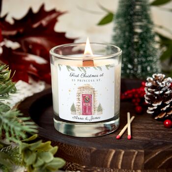 First Christmas New Home Personalised Scented Candle Gift Set, 8 of 8