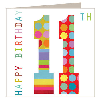 Sparkly 11th Birthday Card, 2 of 5