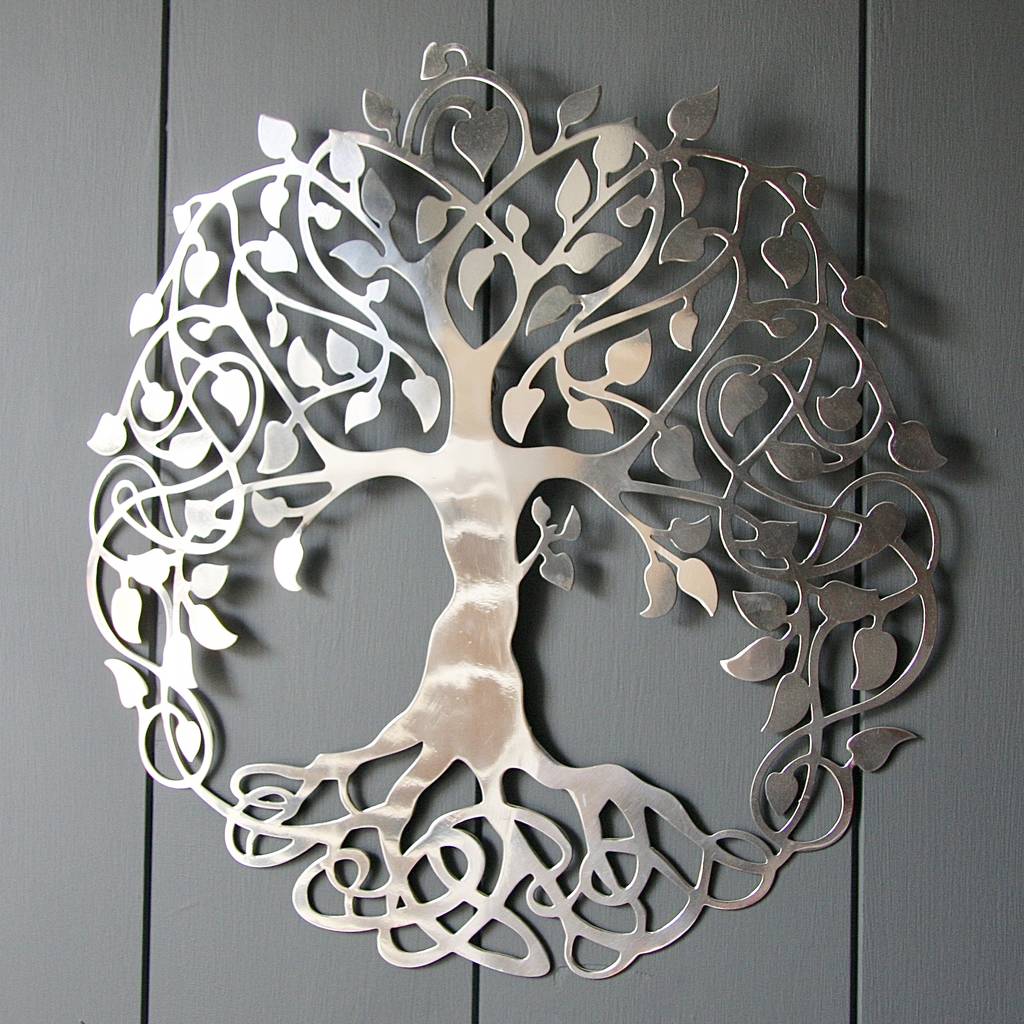 Silver Tree Of Life Wall Art By London Garden Trading