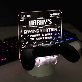 Personalised Gaming Controller Holder LED Light, 10 of 10
