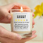 Funny Nanny Star Rating Candle Gift, thumbnail 1 of 6
