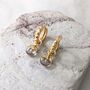 The Orb Clear Quartz April Birthstone Earrings, Gold Plated, thumbnail 1 of 5