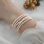 Sasha Ivory Silver Pearl Ball Charm Gift Bracelet, thumbnail 1 of 5