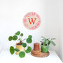 Personalised Floral Hand Screen Printed Wooden Plaque, thumbnail 3 of 9