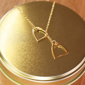 Personalised Stirrup Necklace, Silver Or Gold, 8 of 11
