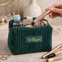 Personalised Soft Velvet Makeup Cosmetic Cube Bag, thumbnail 8 of 8