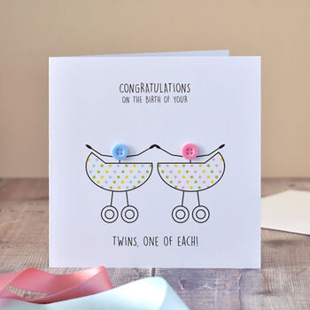 New Baby Congratulations Button Card, 3 of 5