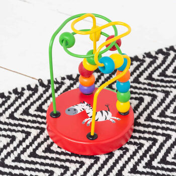 Personalised Wooden Safari Mini Beaded Puzzle Toy, 11 of 12
