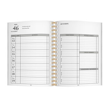 Personalised 2024 Combined Diary And Notebook, 9 of 11