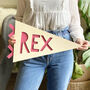 Wooden Painted Name Pennant, thumbnail 1 of 6