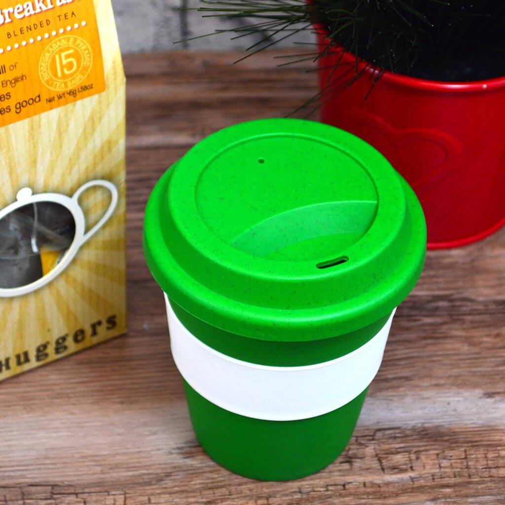 Personalised Reusable Coffee Cup Green By Gifts Online4 U