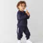 Kids ‘Happy’ Embroidered Navy Zip Tracksuit, thumbnail 4 of 4