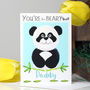 Personalised 'The Beary Best' Panda Card, thumbnail 2 of 8