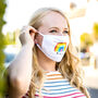 Charity Personalised Rainbow Positivity Face Mask, thumbnail 2 of 7