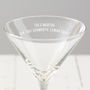 Personalised Recipe Martini Glass, thumbnail 2 of 4
