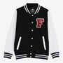 Varsity Baseball Jacket Personalised With College Letter F, thumbnail 2 of 2