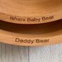 Personalised Daddy And Baby Bear Bowls Made In Britain, thumbnail 2 of 6